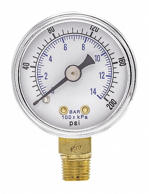 Pressure Gauge Nominal 1-1/2 Dial