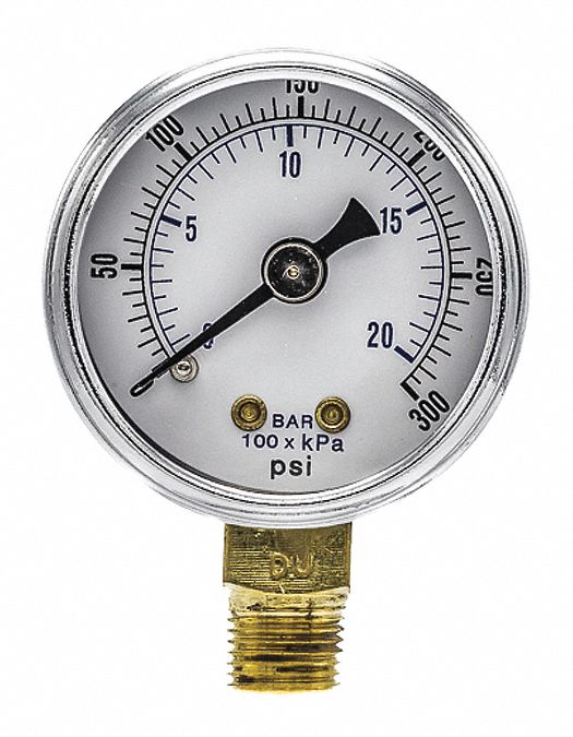 Pressure Gauge Nominal 1-1/2 Dial
