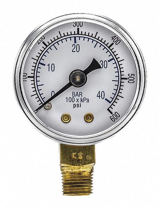 Pressure Gauge Nominal 1-1/2 Dial