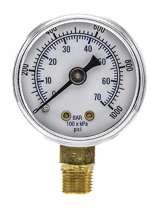 Pressure Gauge Nominal 1-1/2 Dial
