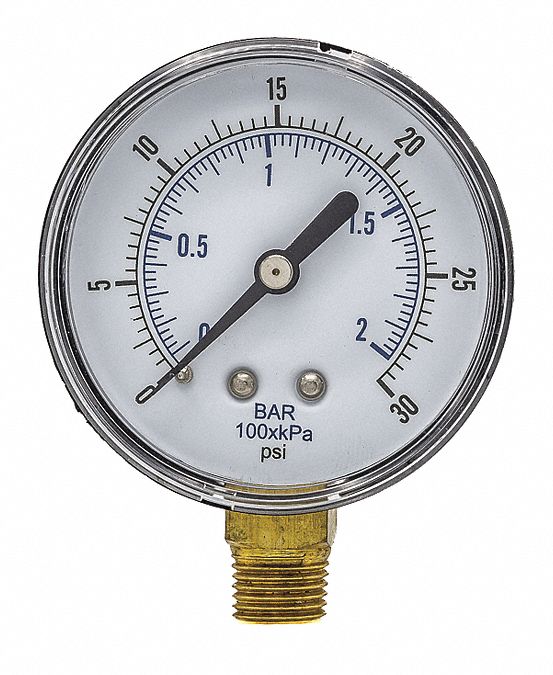 Pressure Gauge Nominal 2-1/2 Dial
