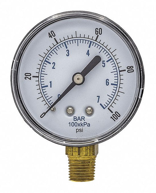 Pressure Gauge Nominal 2-1/2 Dial