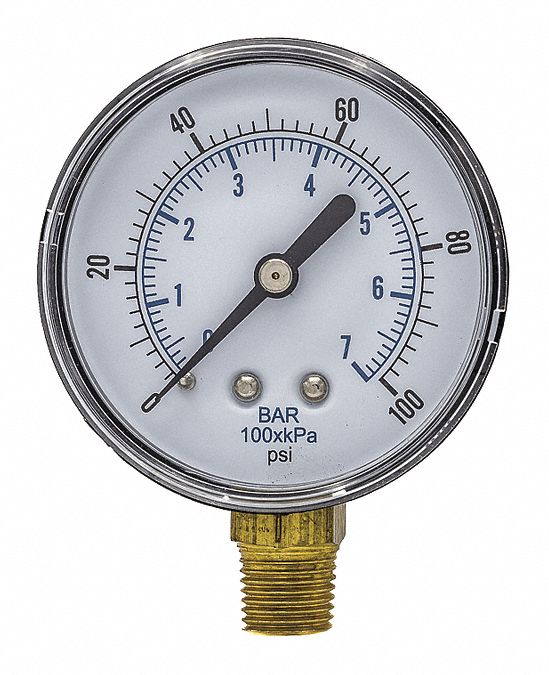 Pressure Gauge Nominal 2-1/2 Dial