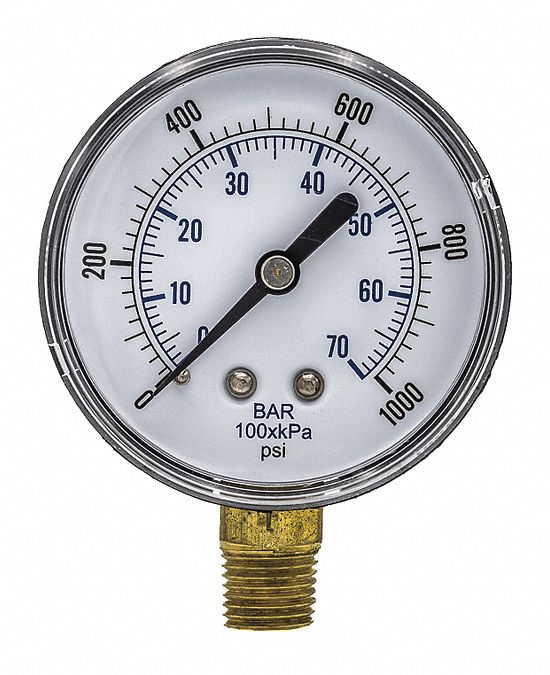 Pressure Gauge Nominal 2-1/2 Dial