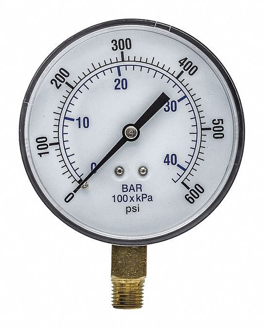Pressure Gauge Nominal 3-1/2 Dial