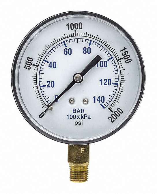 Pressure Gauge Nominal 3-1/2 Dial