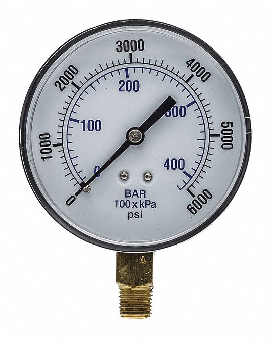 Pressure Gauge Nominal 3-1/2 Dial