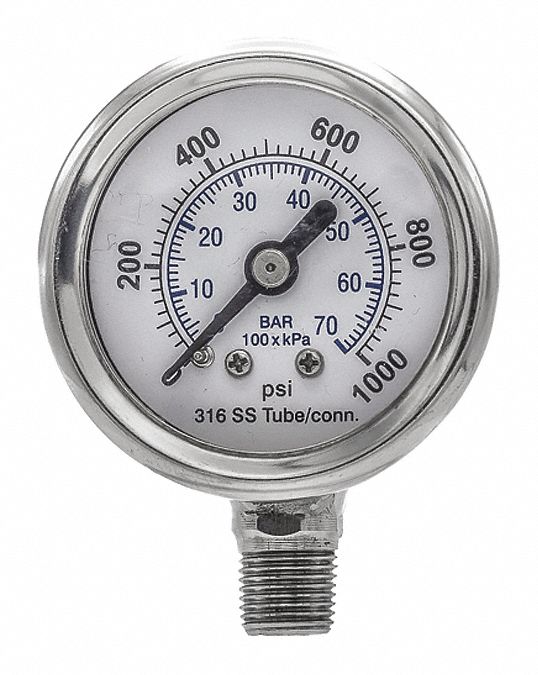 Pressure Gauge Nominal 1-1/2 Dial