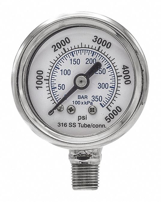 Pressure Gauge Nominal 1-1/2 Dial