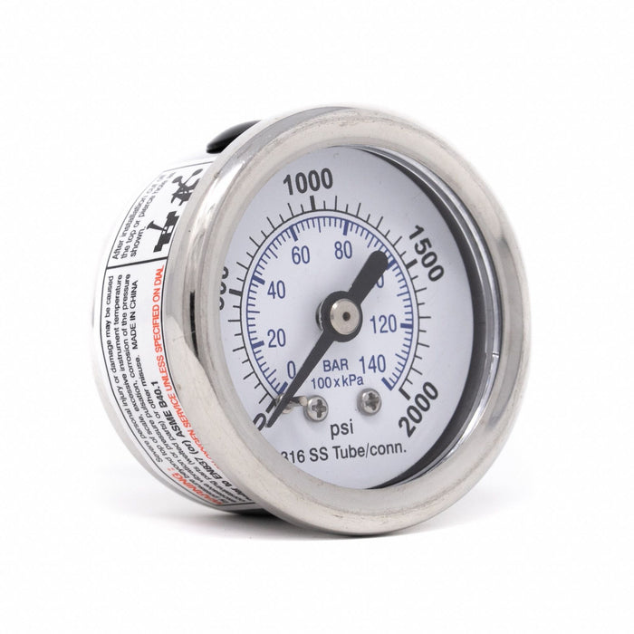 N0161 Pressure Gauge Nominal 1-1/2 Dial
