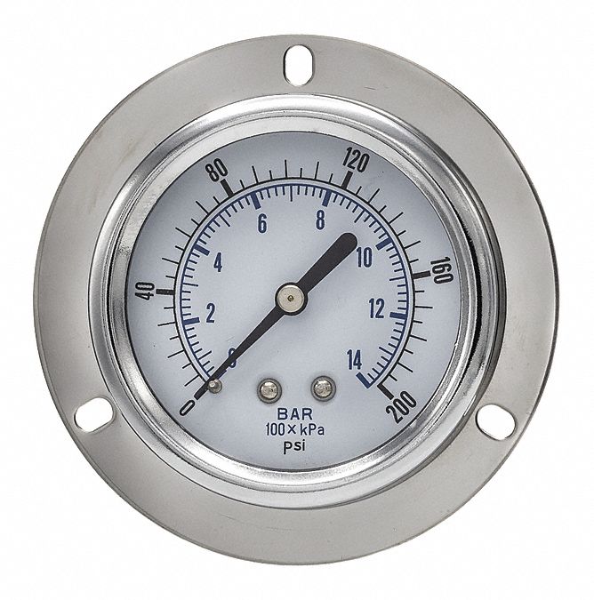 N0164 Pressure Gauge Nominal 2-1/2 Dial