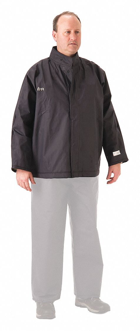 Flame Resistant Rain Jacket PU L Blue