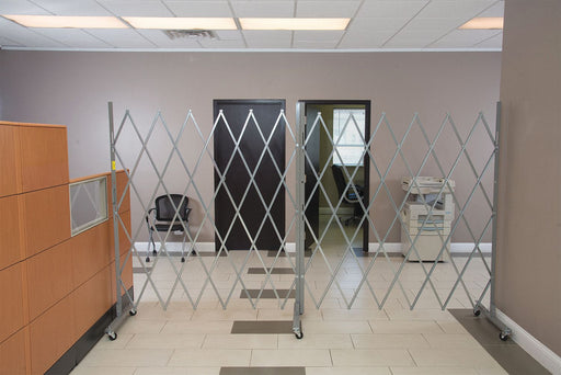 Folding Gate Gray 1 to 12 ft Opening W