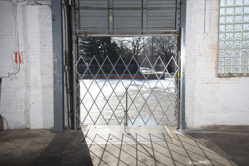 Folding Gate Gray 5 to 6 ft Opening W