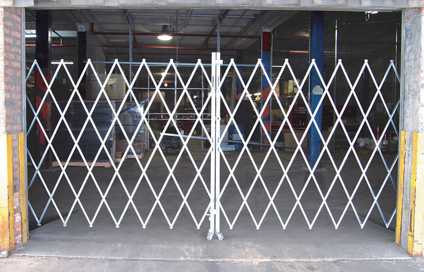 Folding Gate Gray 8 to 10 ft Opening W