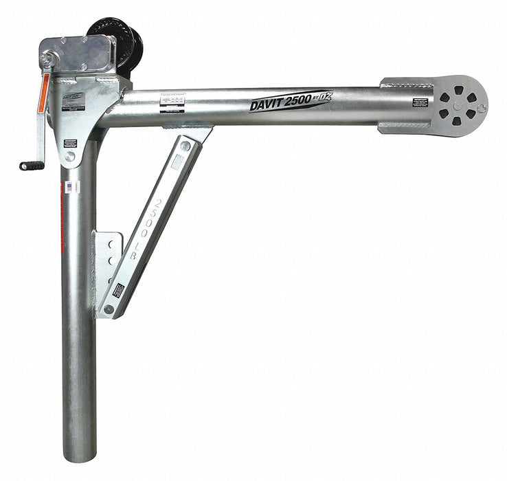 Davit Crane 2500 lb 27.5in to 48in Reach