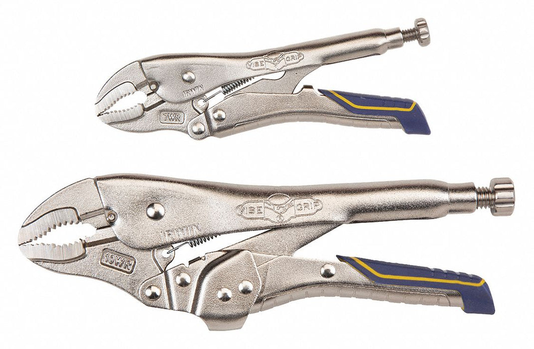 Locking Pliers Set 2 pcs. 3/8 W Jaw
