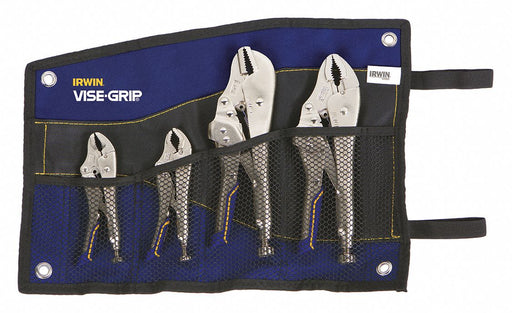 Locking Pliers Set 4 pcs. 3/8 W Jaw