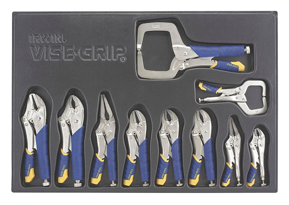 Locking Pliers Set 10 pcs. 3/8 W Jaw