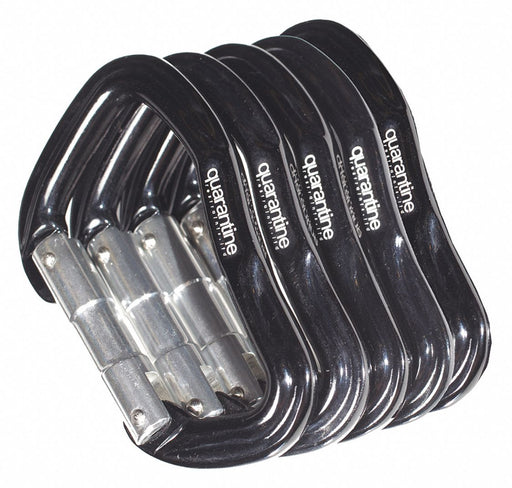 Carabiner Metal Black PK5