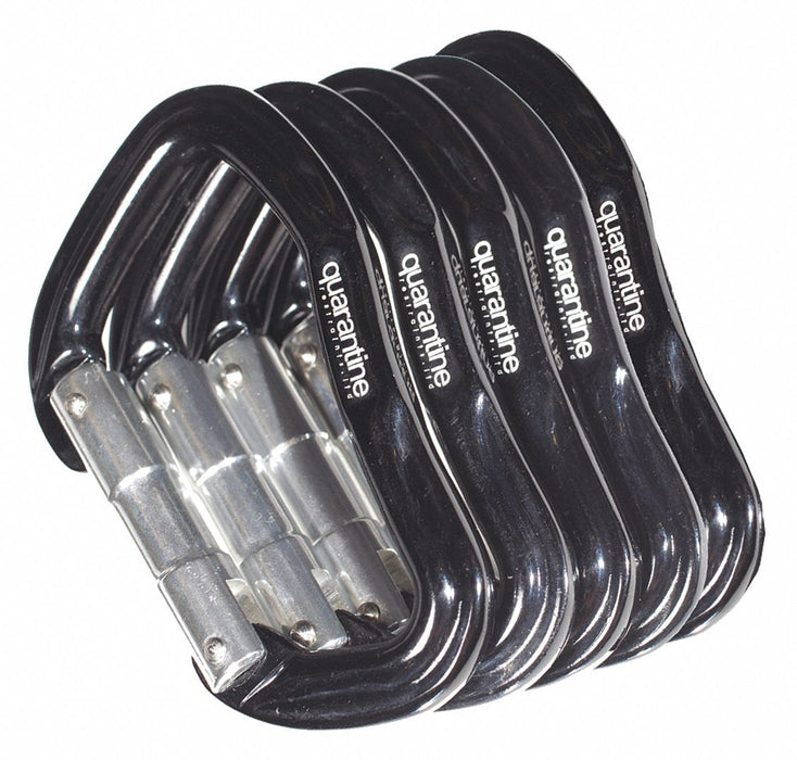 Carabiner Metal Black PK5