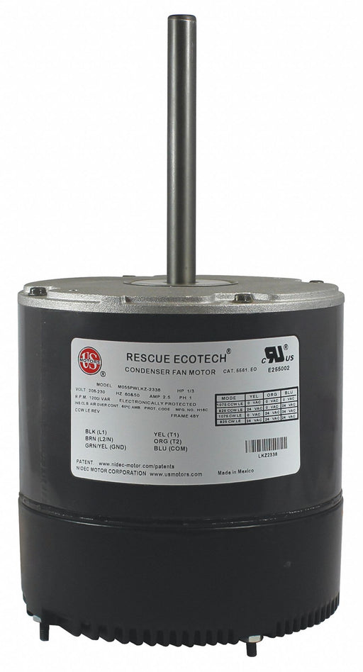 Condenser Fan Motor 1/3 HP 1 Phase 2.5A