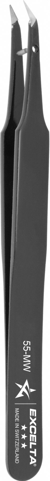 Tweezers Carbon Steel 4 1/4 L Bent