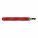 MetalCladCable 16AWG Aluminum Red 25ft