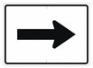 Auxiliary Arrow Right Sign