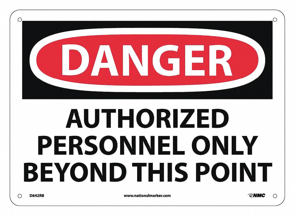 Danger Authorized Personnel Only Beyond