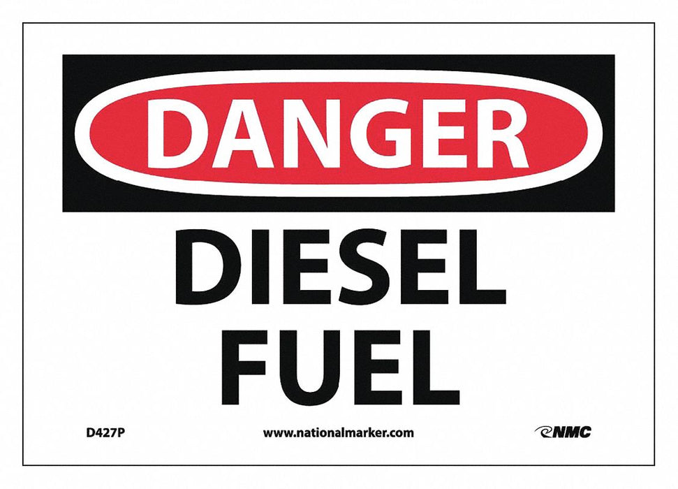 Danger Diesel Fuel Sign