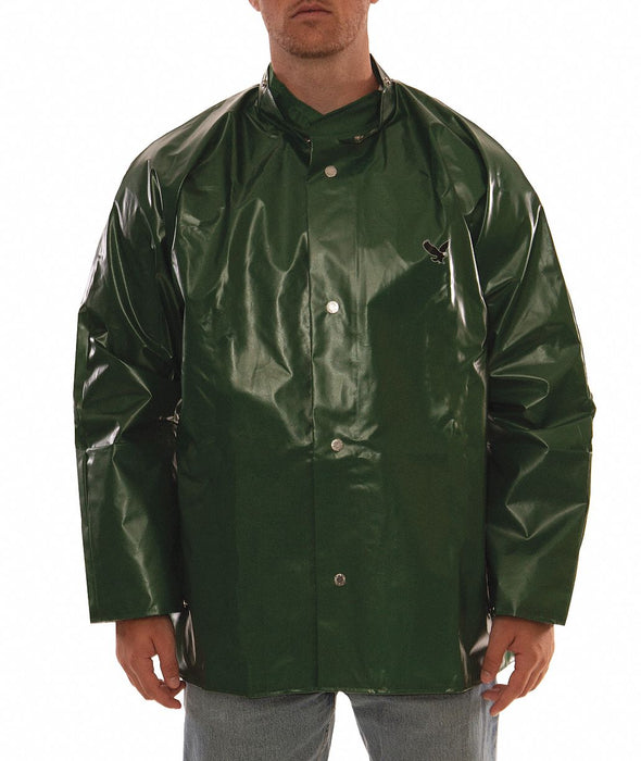 Rain Jacket 4XL Grn Unisex 0.25mm Thick
