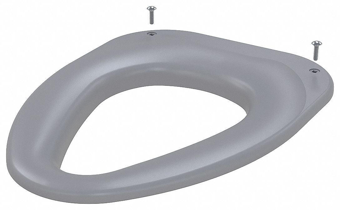 Seat Cover Elongated Closed Front Gray