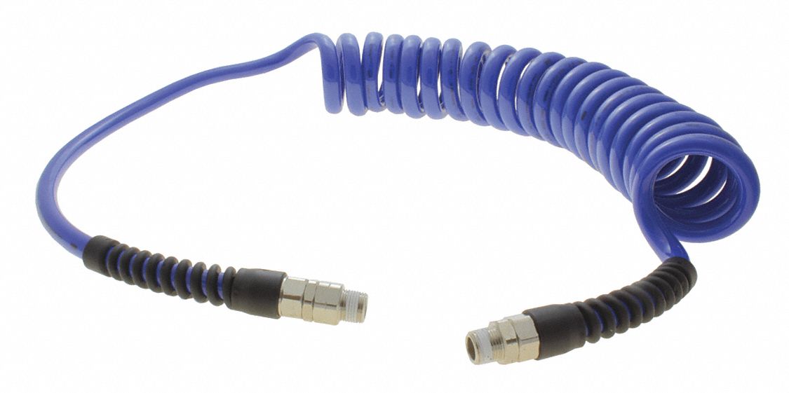 Coiled Air Hose 3/8 ID x 20 ft.