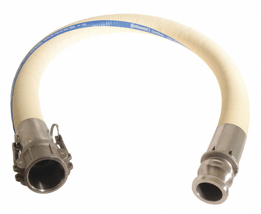 Food Grade Hose 1-1/2 ID x 8 ft White