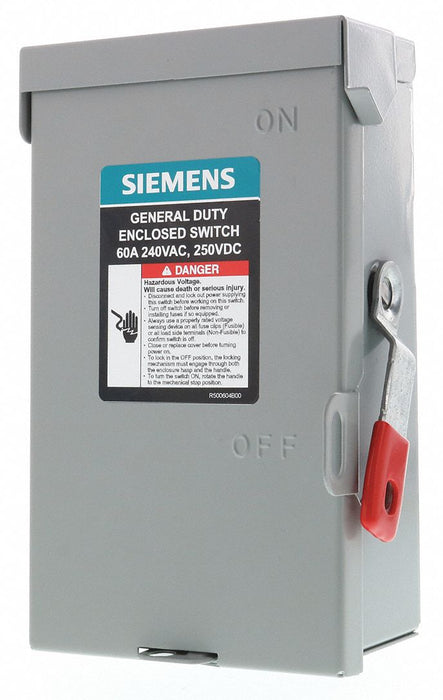 Safety Switch Non-Fusible 60 A Steel