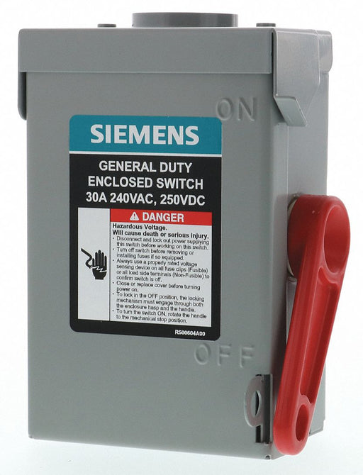 Safety Switch Non-Fusible 30 A Steel