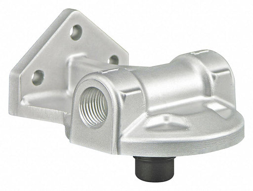 Fuel Filter Base 3-1/4 L Gray Aluminum