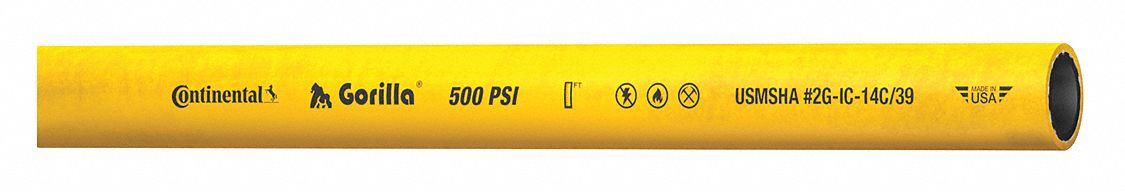 Air Hose 1 ID x 25 ft Yellow