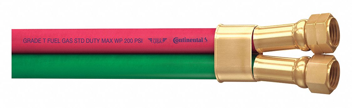 Twin Line Welding Hose 1/4 ID x 25 ft.