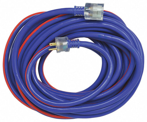 ExtensionCord 50ft Blue/Red 10AWG Round