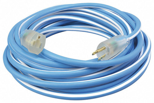 Ext.Cord 25ft Bl/Wht 12AWG Round
