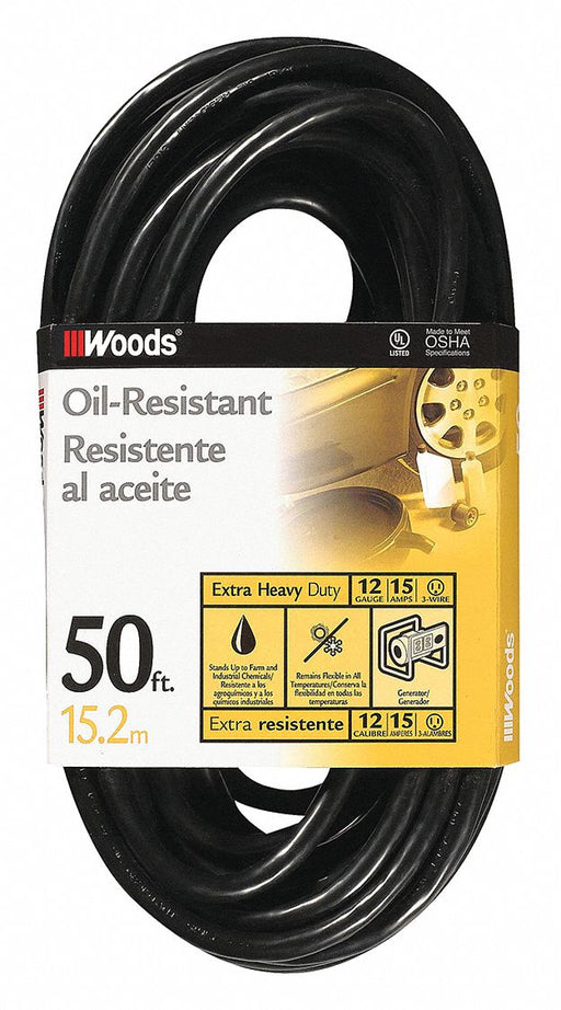 Extension Cord 12 AWG 125VAC 50 ft L