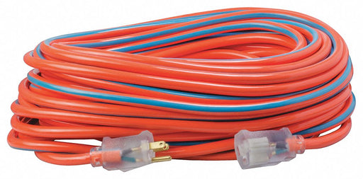 Ext.Cord 100ft Bl/Org 12AWG Round