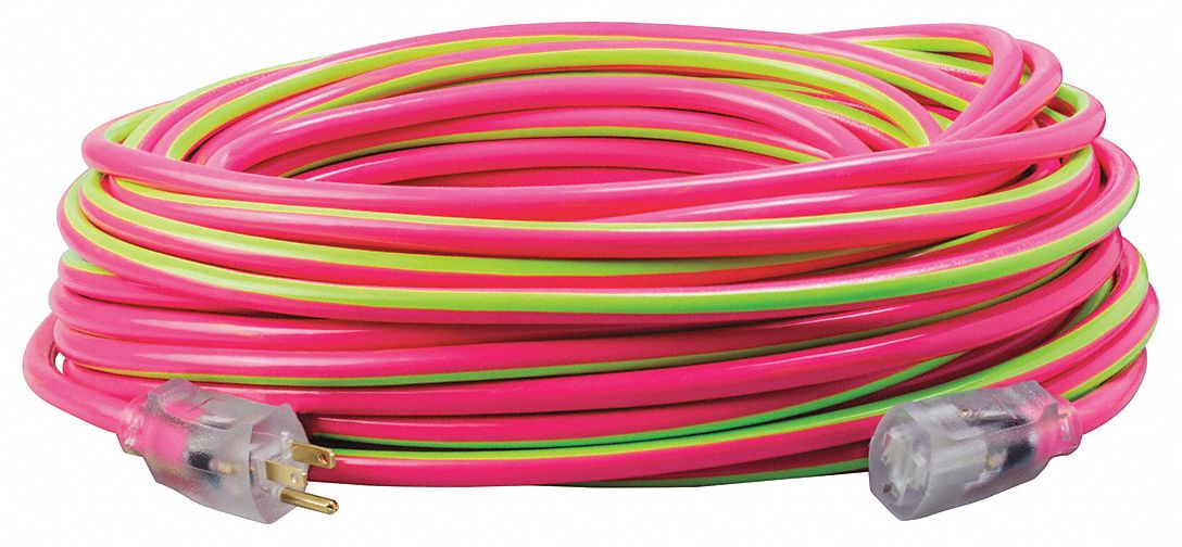 Extension Cord 12 AWG 125VAC 100 ft L
