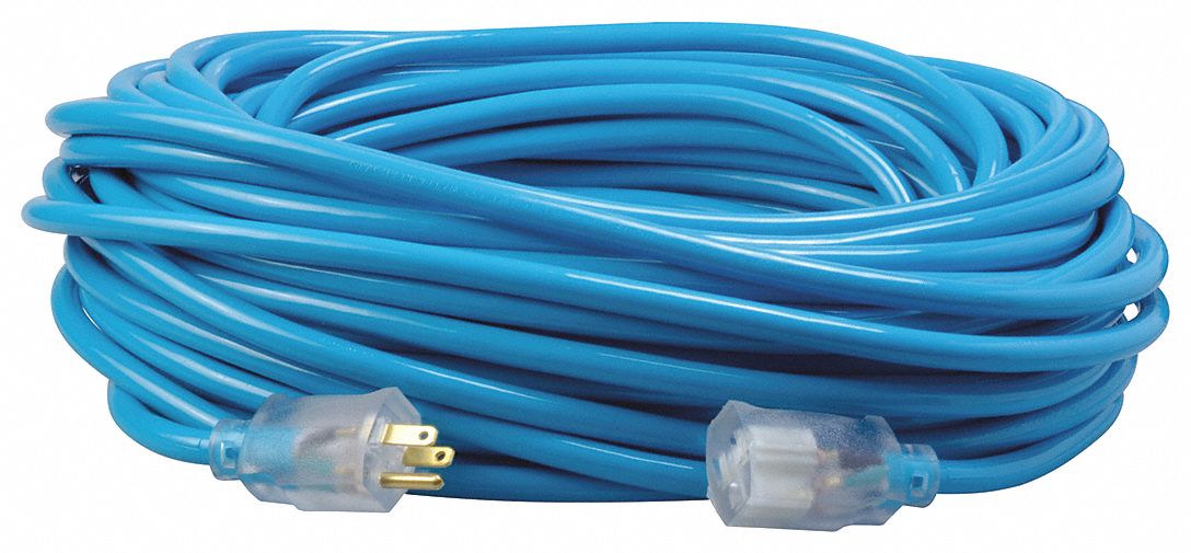 Extension Cord 12 AWG 125VAC 100 ft L