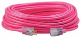 ExtensionCord 100ft Pink 12AWG Round