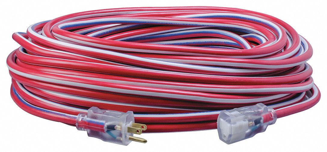 Extension Cord 12 AWG 125VAC 100 ft L