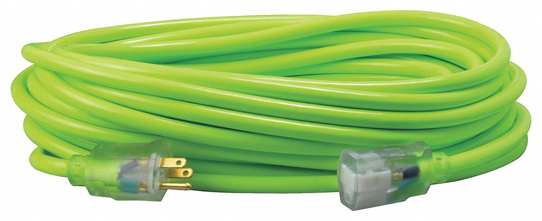 ExtensionCord 50ft Green 12AWG Round