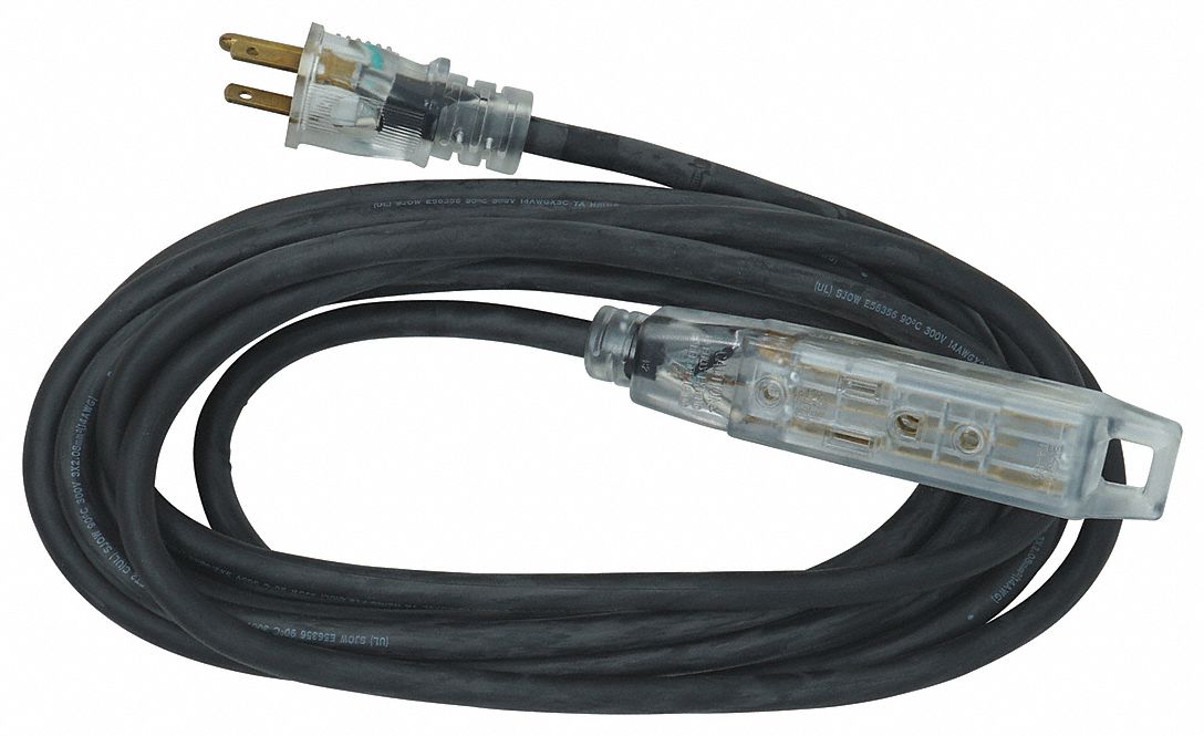 Extension Cord 14 AWG 125VAC 15 ft L